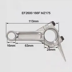 Connecting Rod/Conrod Assy for MZ175/166F 04 Stroke Gas Engine,EF2600 Generator Parts