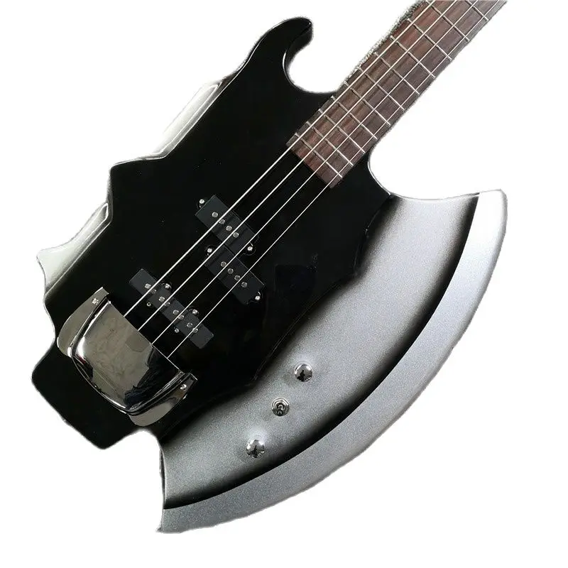 Hatchet Shaped 4-string Bass, Bottle Shaped, Hand-painted Headless Bass, Customizable Other Bass