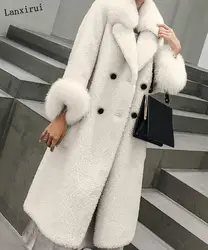 Women Autumn Winter Faux Fur Jackets Hoodies Casual Loose Solid Color Long Teddy Coat Fashion Soft Plush Thick Women Jacket Coat