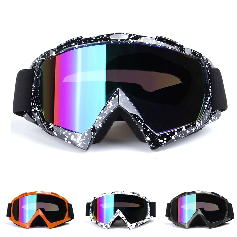 Motorcycle Protective Gears Flexible Cross Helmet Face Mask Motocross Goggles ATV Dirt Bike UTV Eyewear Gear Glasses