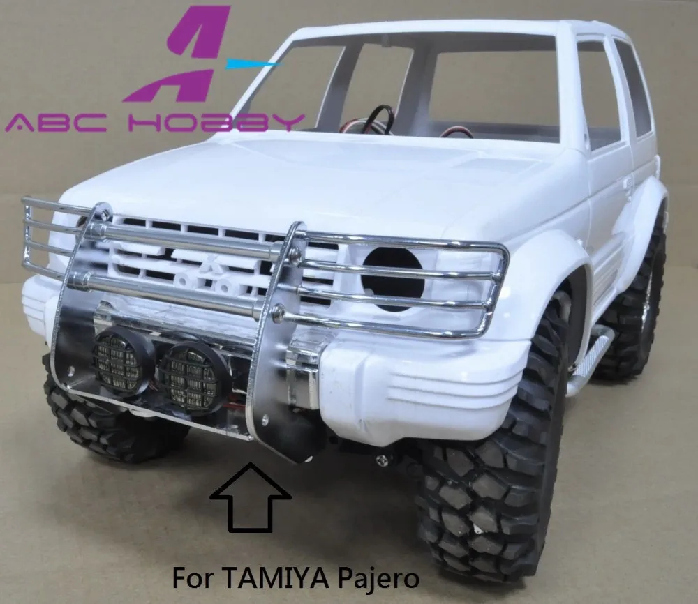 R/C Model Car 1/10 RC TAMIYA CC01 PAJERO Metal bumper bar silver