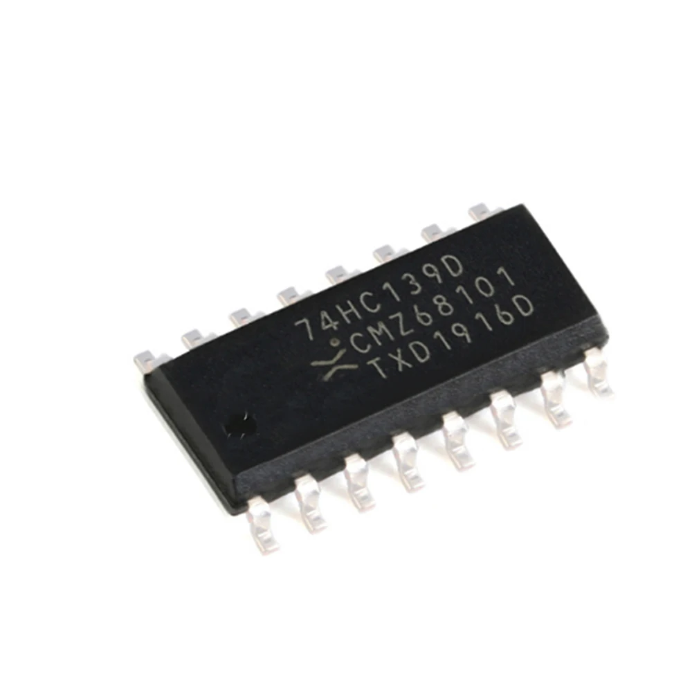 100Pcs/Lot  74HC139D,653 Decoder/Demultiplexer 1 x 2:4 16-SOIC