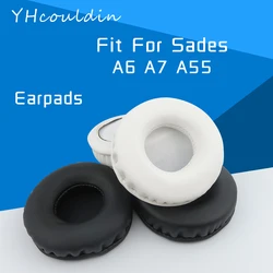 YHcouldin Earpads For Sades A6 A7 A55 Headphone Accessaries Replacement Leather