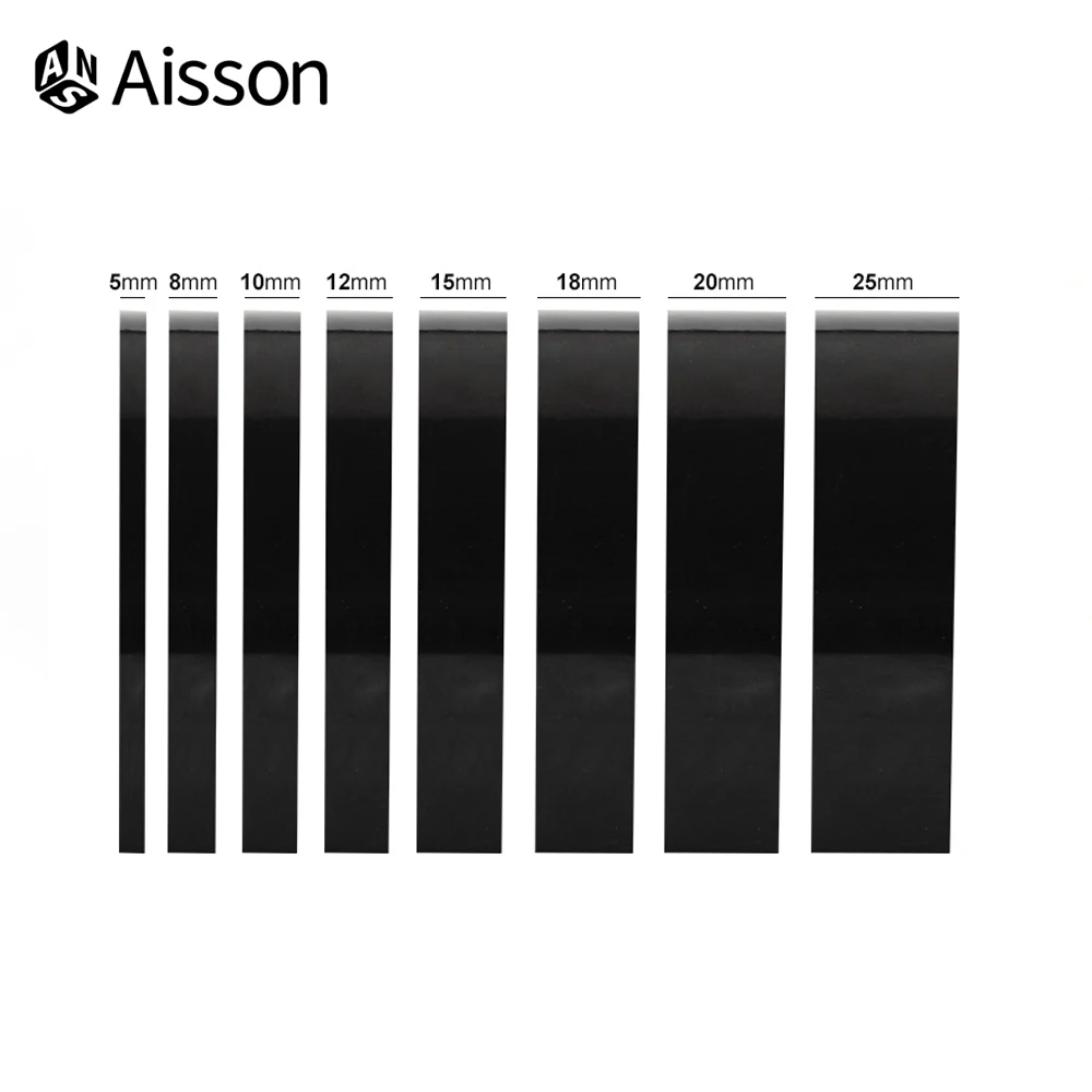 5/8/10/12/15/20/25mm*50M Black Film High Temperature Resistant Shading Waterproof Tape