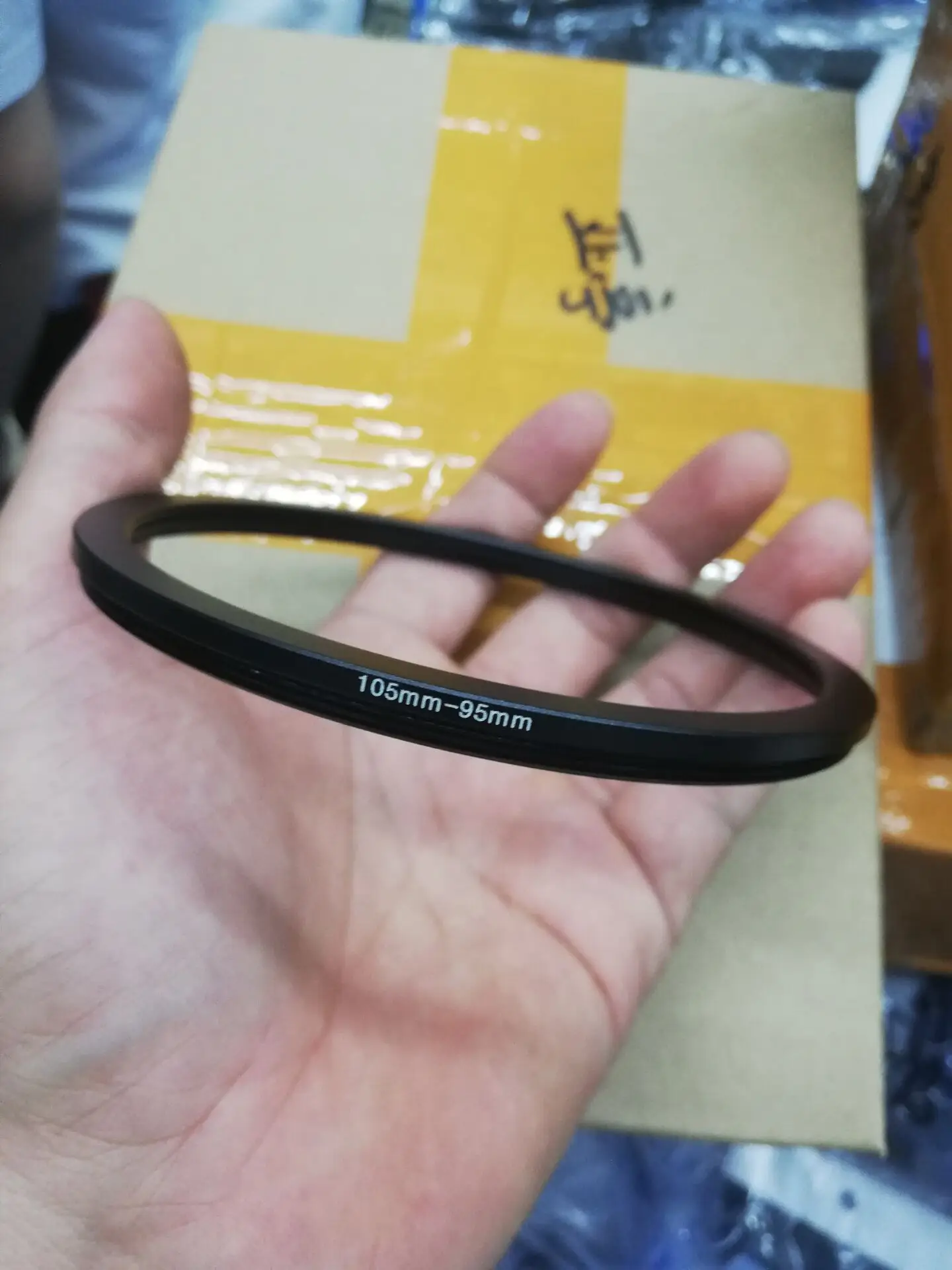 105ミリメートル-95ミリメートル105-95ミリメートル105に95ステップダウンリングフィルターアダプタ黒