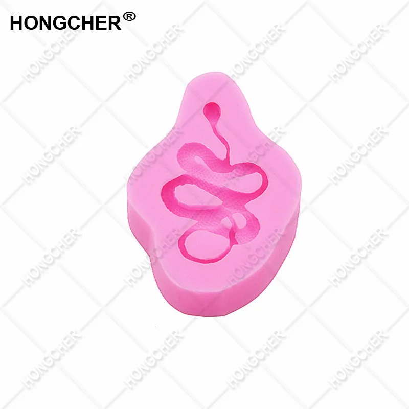 New animal snake fondant cake silicone mold, chocolate mold, cake dessert decoration baking mold, jelly pudding clay mold.