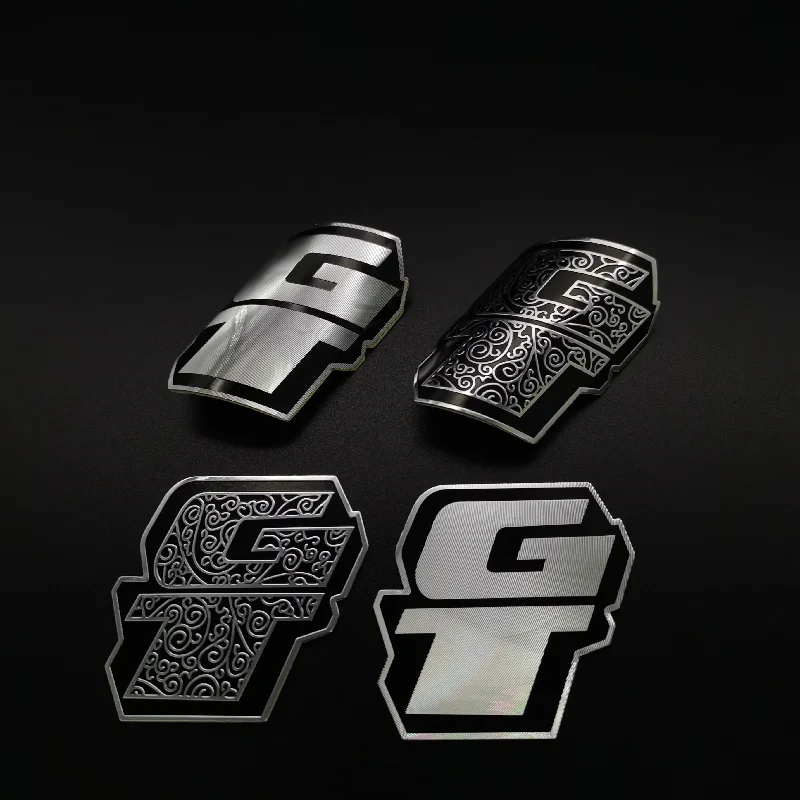 GT vintage classic Bike Head Badge Aluminum Decals Stickers For MTB BMX Folding Bicycle Frame Cycling Accessories emblem