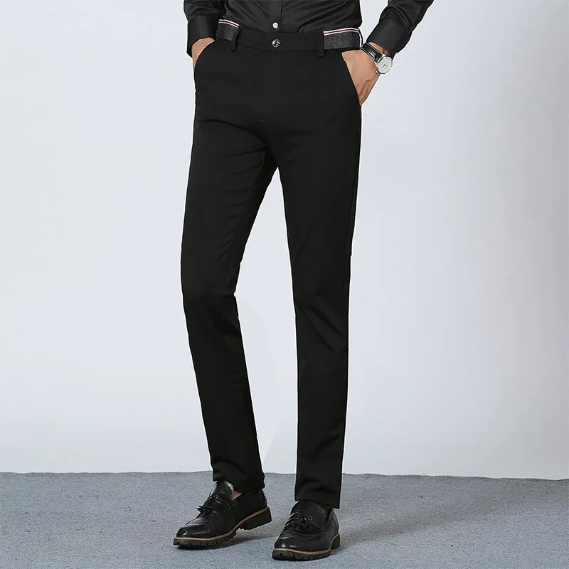 

Suit Pants Men Slim Fit Mens Pants Formal Stretch Men Trousers Office Size Men's Clothing New Suit Pants Male