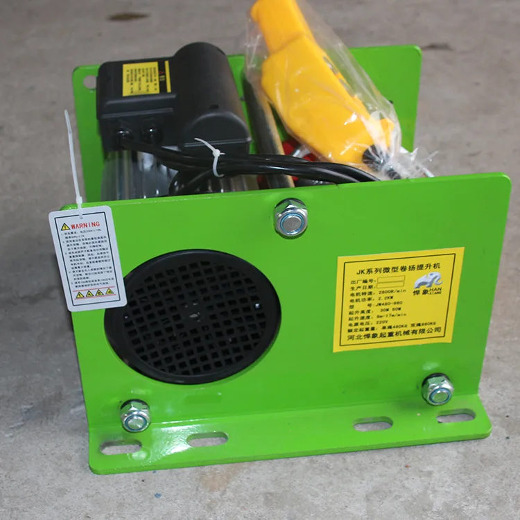 1000KG 30M/60M Piccolo filo di corda di sollevamento Mini paranco elettrico piccolo di sollevamento per la decorazione della famiglia edifici