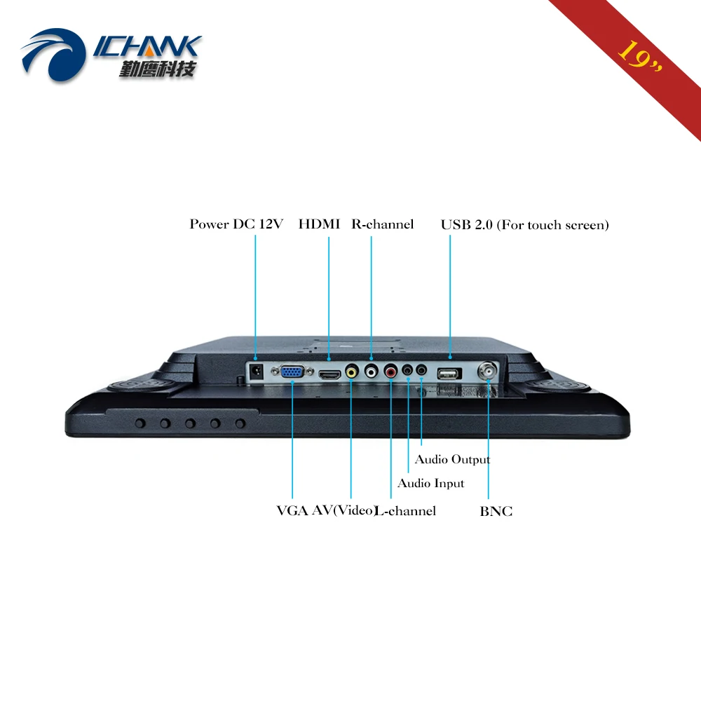 Monitor para computador, tela de toque, hdmi, 1280x1024, polegadas, equipamento médico industrial