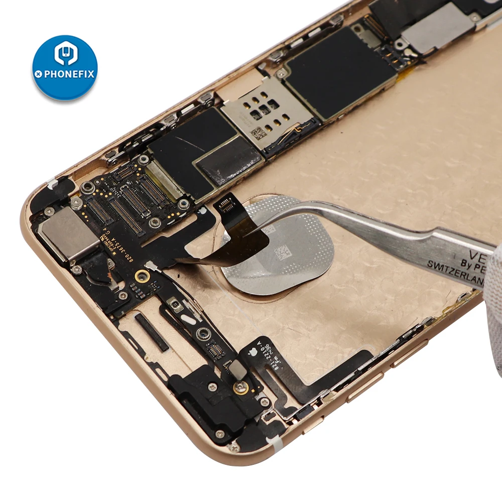 Imagem -06 - Phonefix-pinças Industriais Anti-estático Curvo Reto Fórceps Kit de Ferramentas de Reparo Eletrônico para a Lógica do Telefone Aço Inoxidável