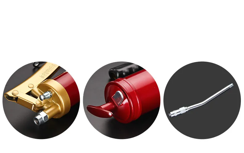 600CC Mini Grease Gun Pistol Grip One Handed Grease Butter Machine Lube Tool For Auto Repair Lubrication Vehicle Hand Tool