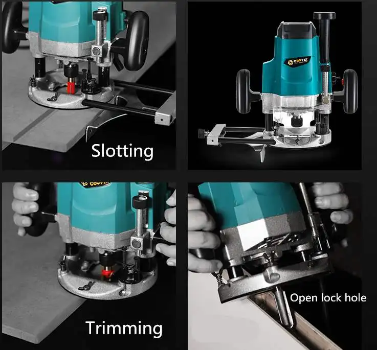 Mini wood cutter machine multi-function electric wood router milling machine 220V 1800W