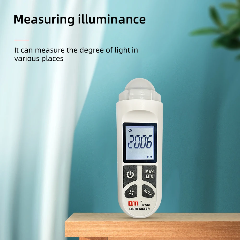 200,000 LUX Light Meter Photography Digital Luxmeter Integrated Illuminometer Lux/Fc Photometer Enviromental Tester Photometer