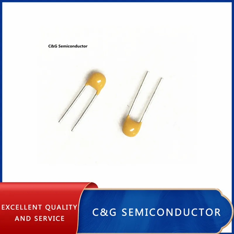 100 قطعة مكثف سيراميك متعدد الطبقات X7R 100nF 0.1 فائق التوهج 104 50V 2.54 مللي متر 10%