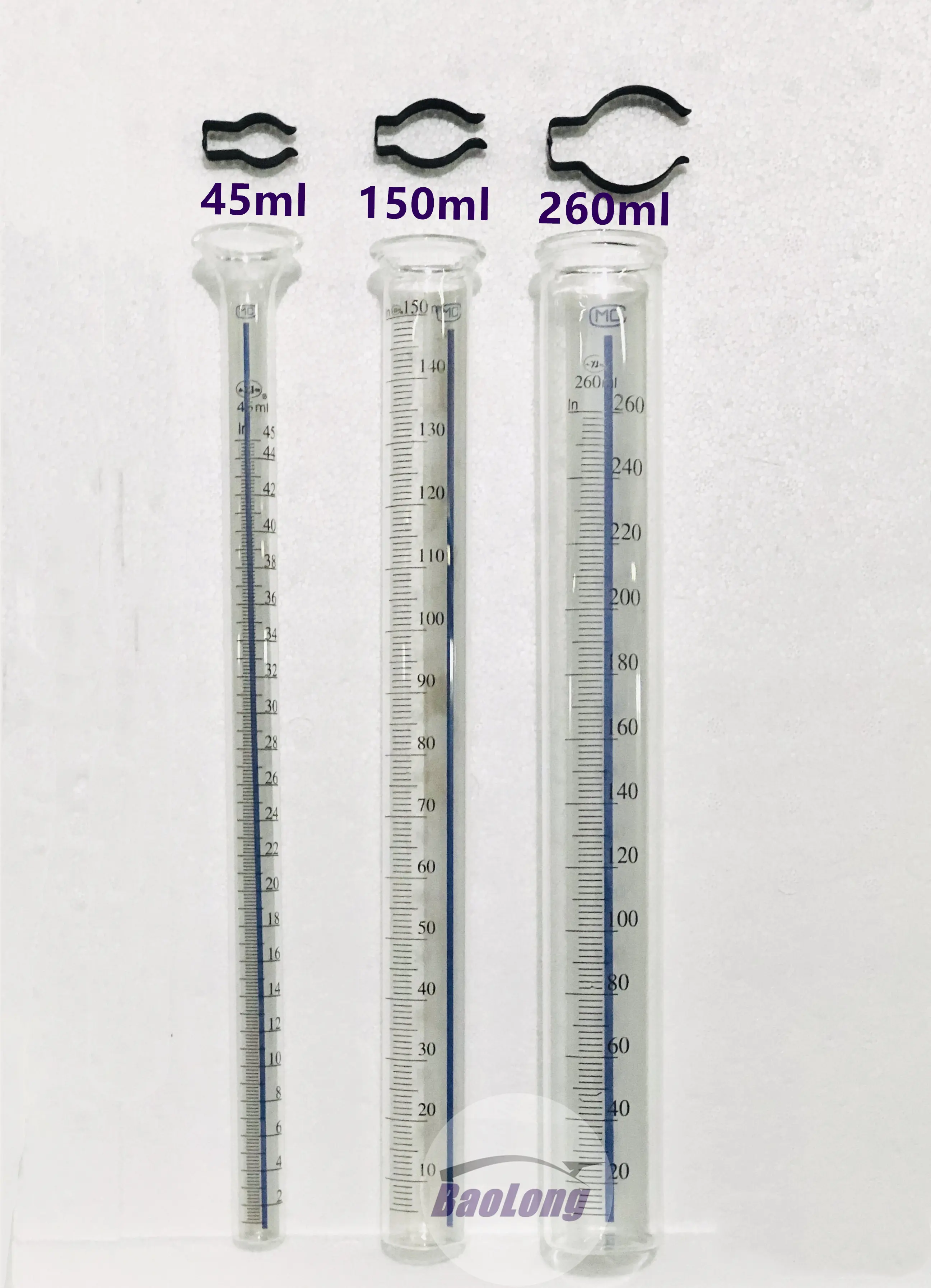 1pc Diesel Glass Measuring Cylinder 45ml 100ml 150ml 260ml Oil Measuring Cup for Fuel Injector Pump Test Bench