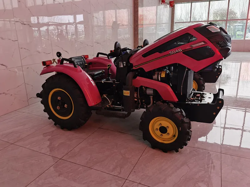 New Orchard Mini 50HP Garden Tractors With Four Cylinder Engine Machine Multifunction Farm Tractors