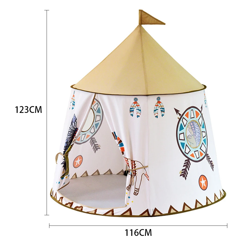 Kid Lều Di Động Lâu Đài Công Chúa Trẻ Em Lều Teepee Có Thể Gập Lại Chơi Đồ Chơi Ngôi Nhà Lều Sinh Nhật Quà Tặng Giáng Sinh