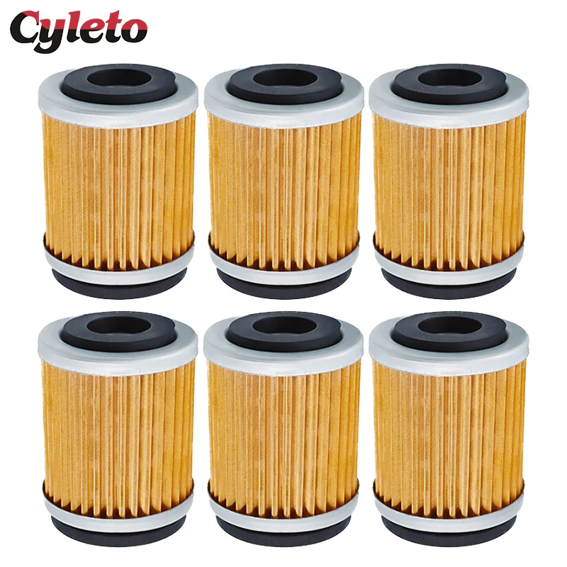 2/4/6 Pcs Motorcycle Oil Filter for Yamaha XT125 XT200 XT225 XT250T XT350 TT225 TT350 TT600 E/R TW200 BW200 BW350 TTR225 TTR230