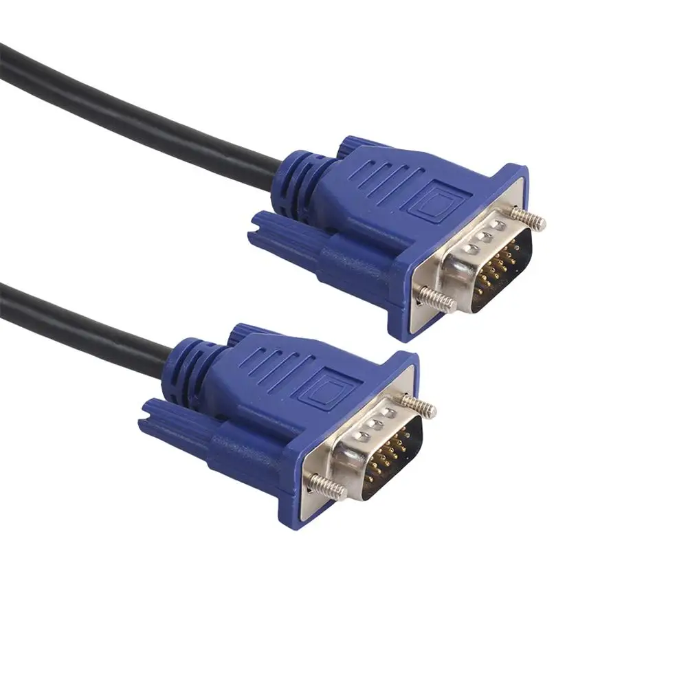 1.5m/3m/5m VGA Cable 15 Pin Male to Male Extension Converter VGA Cable Cord Copper Core Cable For Computer Monitor Projector