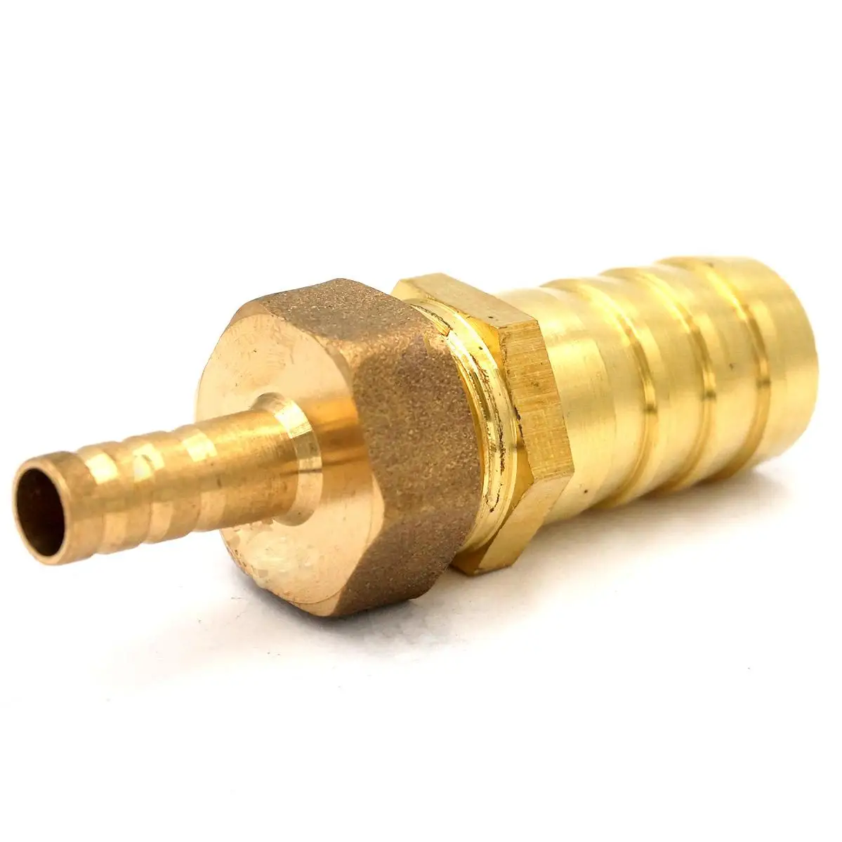 

Hose Barb I/D 8mm x Hose Barb I/D 19mm Brass coupler Splicer Connector fitting for Fuel Gas Water