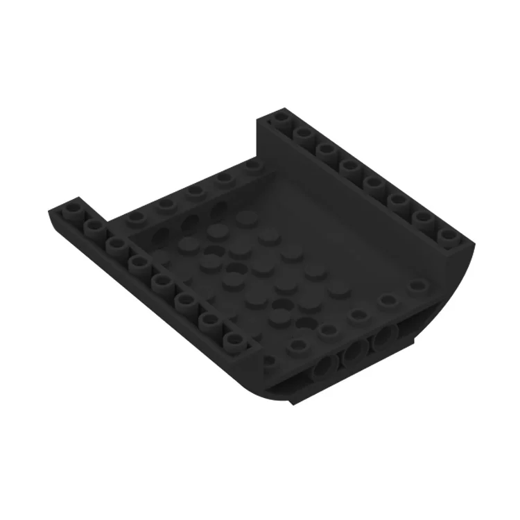 Building Blocks Technicalal parts 8x8x2 inverted double aircraft cabin arc 1 PCS MOC Educational toy for children 54091