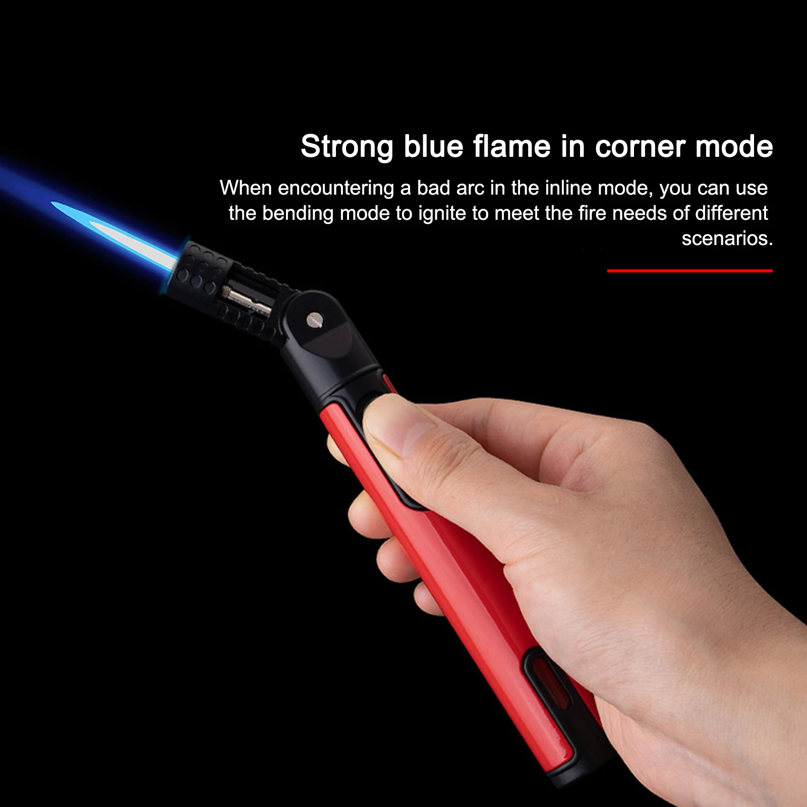 360 Degree Rotation Hose Spray Gun Welding Torch Windproof Lighter Creative Gas Lighters Cigar Kitchen Camping BBQ Lgnition Tool