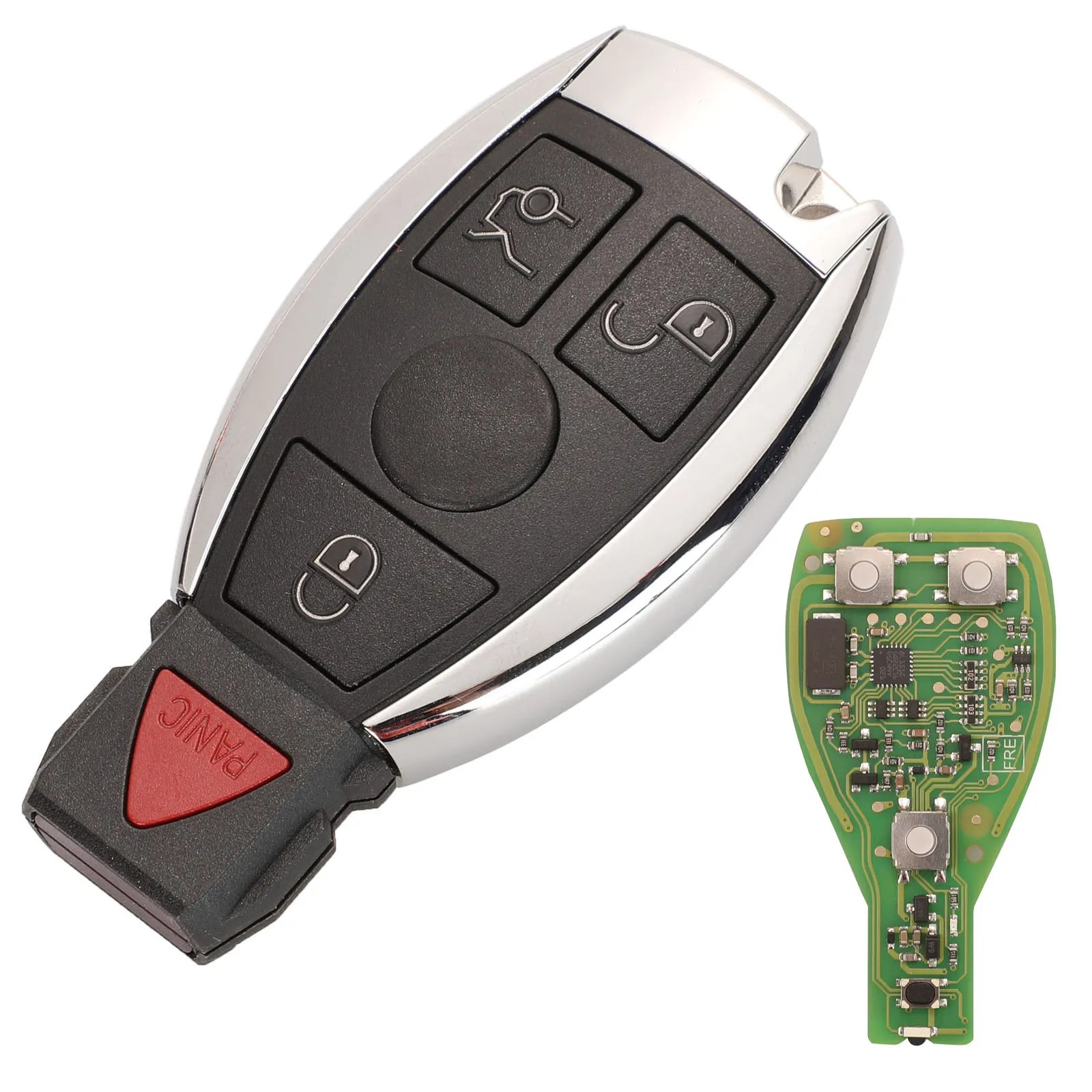 jingyuqin XHORSE VVDI Key Pro For Benz V1.5 PCB Remote Key Chip Improved Version Smart Key Shell Can Exchange MB BGA Token