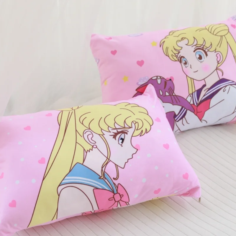 Cartoon Sailor Moon Pillows Cover Pink Girl Heart Kawaii Room Decoration Sofa Bedding As A Beautiful Gift for Girls