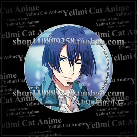 1pc 58mm anime idol cool Uta no Prince Sama MIKAZE AI Kurusu Syo Hijirikawa Mai Brooch Bagdes Spilla