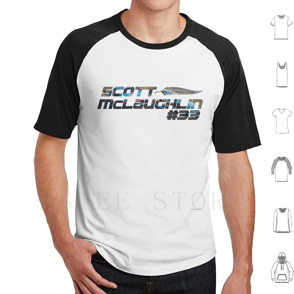 

Mclaughlin-V8 Supercars Art #33 Футболка с принтом из хлопка Mclaughlin V8 Supercars V8s V8sc Polestar Racing Australia Text Graphic
