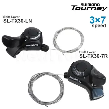 SHIMANO Tourney 정품 부품, 3x6/7 스피드 시프터, SL-TX30-LN 6R 7R 썸 시프터 플러스, 3x6 스피드, 3x7 스피드