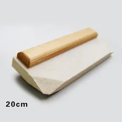 Professional Chrome Vinyl Wrap Scraper 100% Natural Wool Felt Scraper With Wood Handle MO-102
