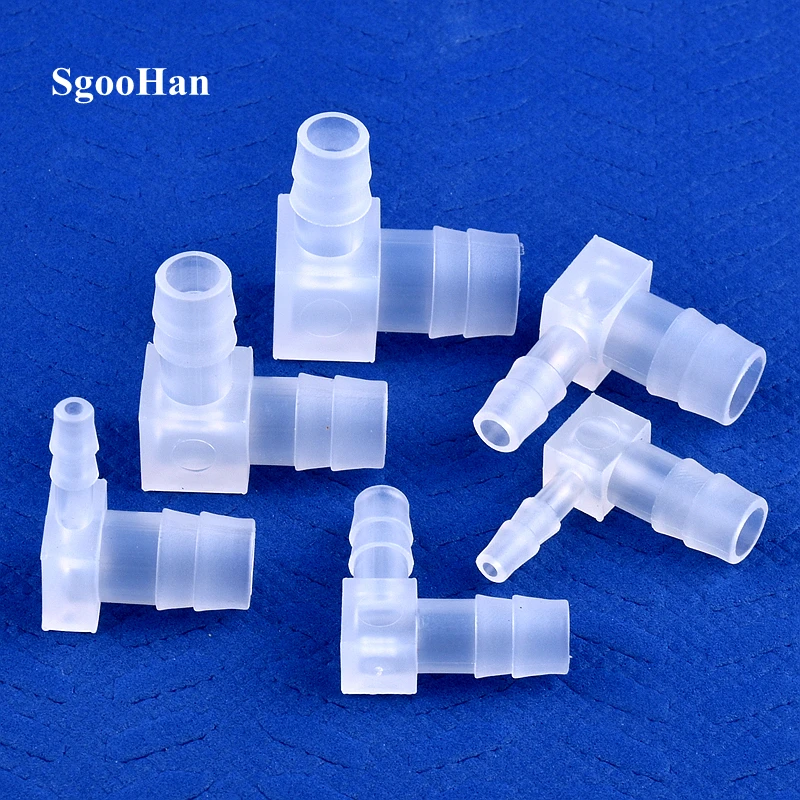 5~200pcs 14~3.2mm PP Plastic Reducing Elbow Connectors Aquarium Tank Air Pump Aerator Hose Pagoda Joint Irrigation Pipe Fittings