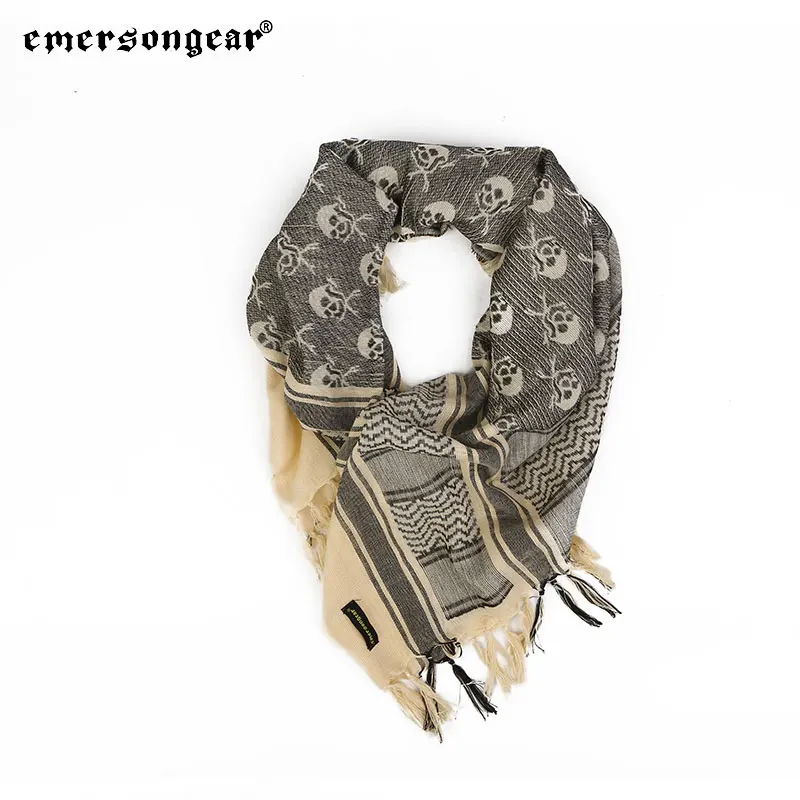 Emersongear Tactical Arab Kerchief Skeleton Face Veil Sniper Mask Scarf Sports Hiking Cycling Wargame Travel Climbing Outdoor