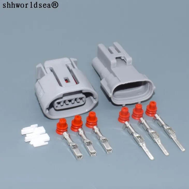 worldgolden 3 Pin 2.2mm 6188-0282 6189-0443 Female Male Alternator Connector Electrical Headlight Socket For Toyota Lexus