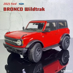 Maisto 1:18 New Red 2021 Ford Bronco Wildtrak Simulation alloy car model Collection gifts boys toy