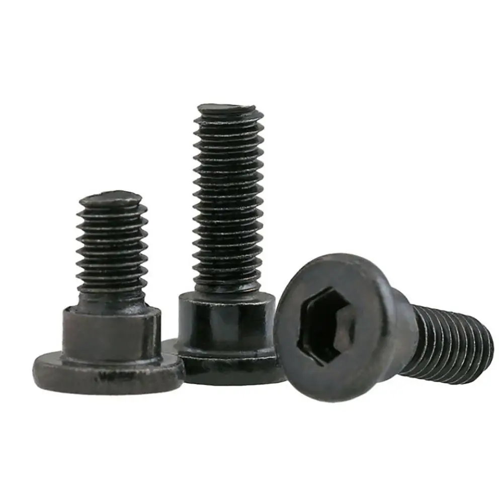 M2.5 M3 Black Hex Socket Shoulder Screw Hexagon Small Plug Model Positioning Bolt Step Plate Set Screw Standard Parts Grade 12.9