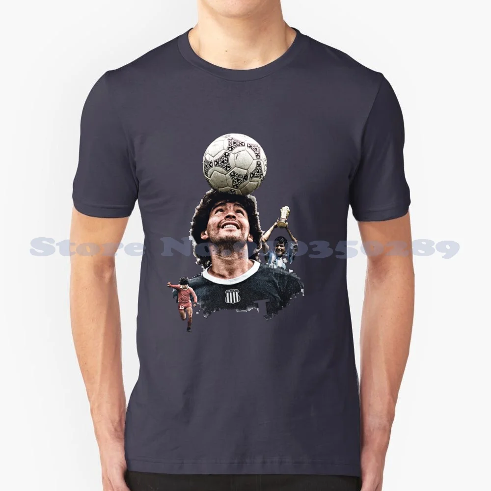 Diego Maradona 100% Cotton T-Shirt D10S Rest In Peace Rip Maradona Diego Armando Maradona Legend