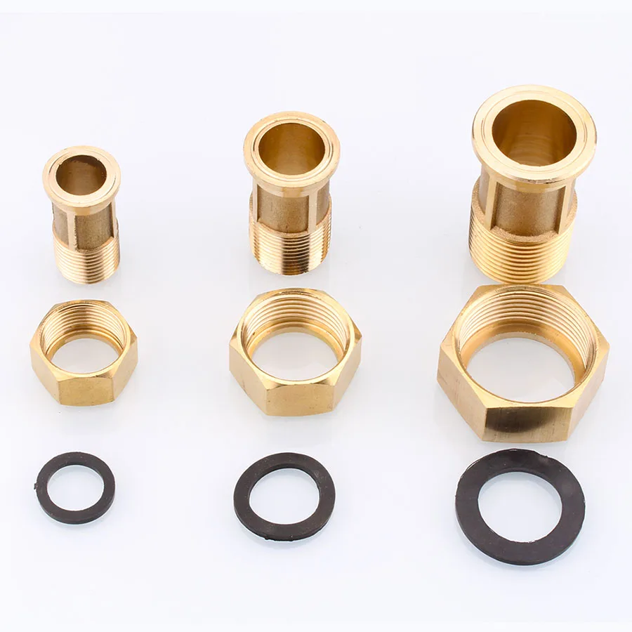 Brass / Stainless Steel Water Meter Connector 1/2\