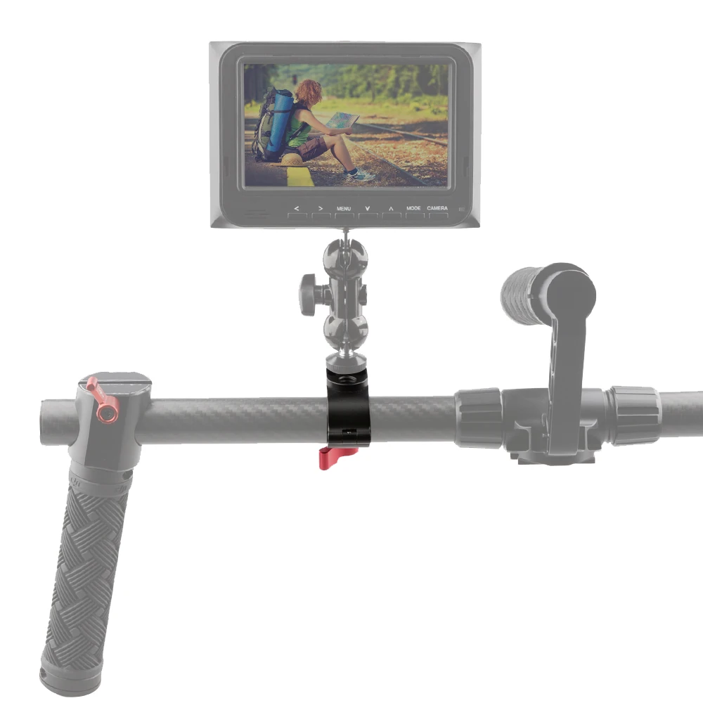HDRIIG-Soporte de Monitor/abrazadera de varilla para estabilizador de cardán ronin-m, apto para varillas de 25mm, accesorios de cámara, paraguas de luz, ganchos SHV