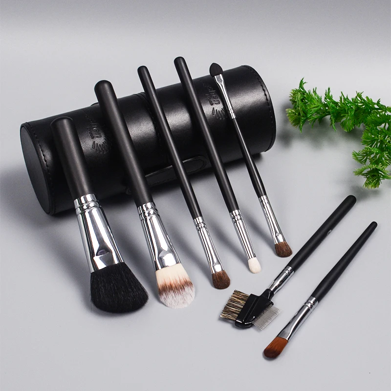 7Pcs Makeup Brush Set Makeup Concealer Brush Blush Loose Powder Brush Eye Shadow Highlighter Blending Beauty Soft Make Up Tools