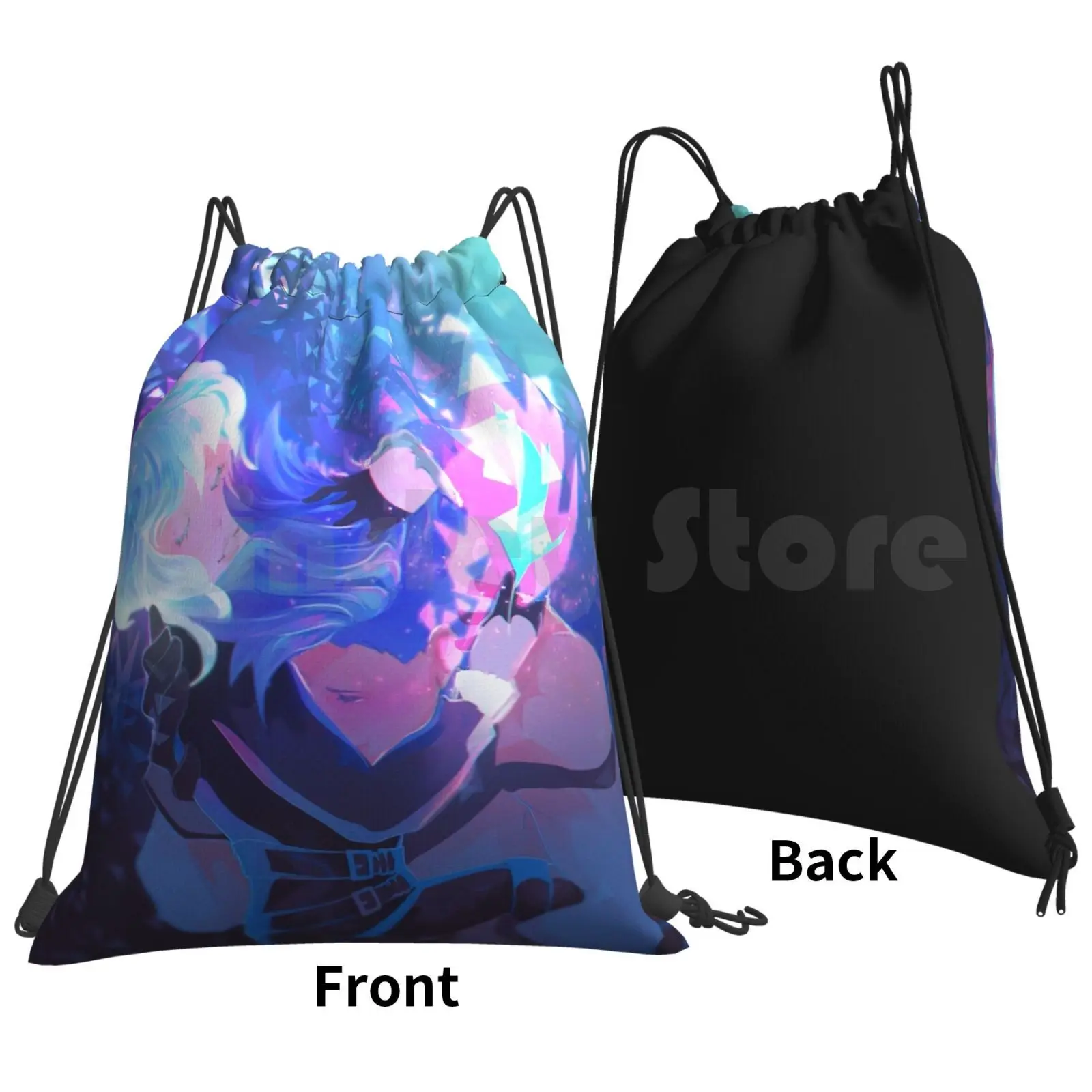 Promare Backpack Drawstring Bags Gym Bag Waterproof Promare Lio Fotia Mad Burnish Galo Thymos Lio Promare Anime Fire Galo