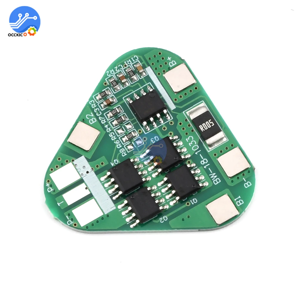 Bms 3S 4A 10.8V 12.6V 18650 Li-ion Lithium Battery Charge Protection Board Power Bank Cell PCB Balancer Equalizer for Motor