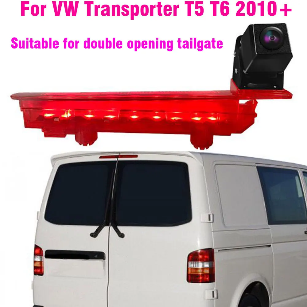 CCD Car Brake Light Reverse Camera For for VW Transporter T5 T6 Van 2010 - 2019 LED Light Parking Rear View Camera