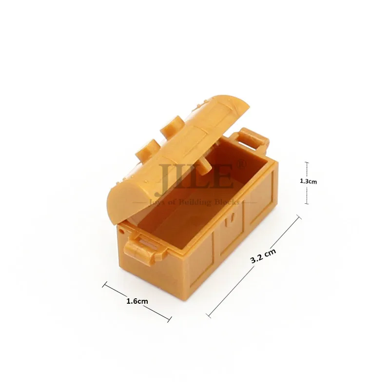 Moc recipiente tesouro com contêiner, tampa do baú do tesouro 4738 ac01 caixa de madeira, blocos de construção, cidade, rua, vista compatível
