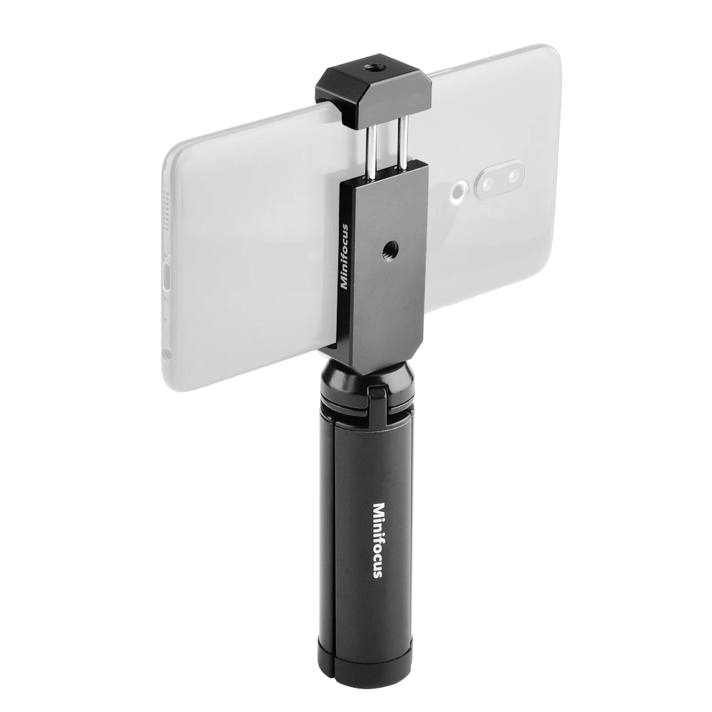 Smartphone Vlog Handle Grip Mobile Cell Phone Video Clip Holder Rig Hand Travel Selfie Stick Tripod Clamp Mount Vlogging Kit