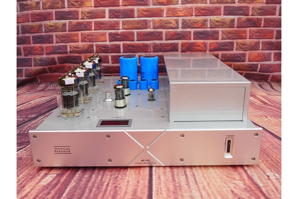 1 Pair  Musical Paradise MP-702 6C33C OTL Mono Blocks Power Amplifier 100W+100W Mono Tube Amp 6C33C*4, 6J8P (or 6SJ7)*2,12AX7*1