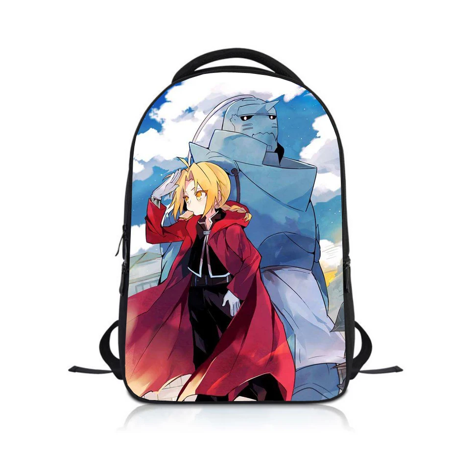 Anime Fullmetal Alchemist Studenten Rucksack Schule Tasche Kinder Cartoon Rucksack Jungen Mädchen Rucksack Kinder Bookbag Satchel
