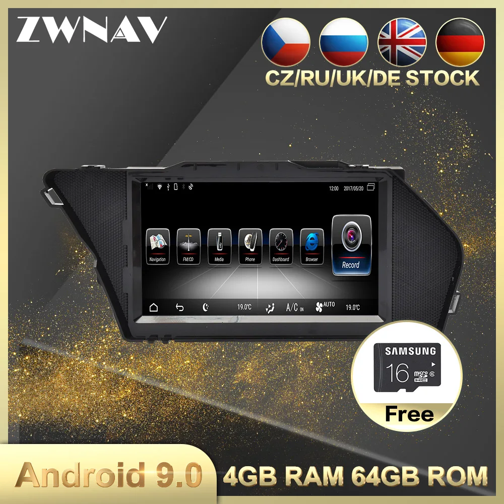 

4G+64G Android 9.0 Car DVD Player GPS Navigation For Mercedes-Benz GLK-X204 2008-2015 car auto radio video stereo Wifi head unit